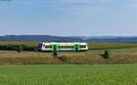 VT 015 als SWE 69747 (Bräunlingen Bf - Rottweil) bei Zollhaus 18.8.23