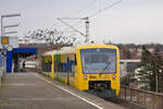 Anlässlich des Stuttgarter Weihnachtsmarktes fuhr am 09.12.2023 die Strohgäubahn im Zweistundentakt bis nach Stuttgart Hbf.