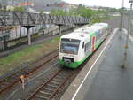 STB VT105,am 17.April 2024,erreichte den Sonneberger Hbf.