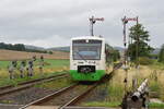 VT132 rollt als RB41 nach Meiningen in Oberrohn ein.

Oberrohn 03.08.2023