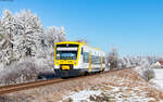 VT 240 als SWE 69728 (Rottweil - Bräunlingen Bf) bei Zollhaus 28.12.24