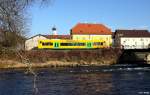 Stadler Regio-Shuttle RS1 VT 40 der Oberpfalzbahn als RB 59930 Furth im Wald-Schwandorf, KBS 875 Schwandorf - Furth, fotografiert bei Psing am 02.12.2011