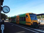 VT 650 75  15.23Uhr Kilometer 24,8 Bahnhof Viechtach 24.09.2016