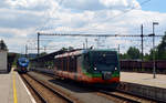 654 045 verlässt am 20.06.18 Marianske Lazne nach Karlovy Vary.
