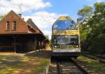 DVE 670 004 (95 80 0670 004-4 D-DVE Bpd)  Frst Franz  als DWE 81186 nach Dessau Hbf, am 14.09.2011 in Wrlitz.