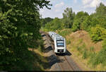 1648 920-4 (Alstom Coradia LINT 41) unterwegs bei Merkewitz (Gemeinde Petersberg).