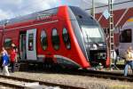 30.08.2008. Detailaufnahme von Br 618 001-2 auf dem Gelnde  SFW Schienenfahrzeugwerk Delitzsch GmbH  anlsslich der 100 Jahr Feier.