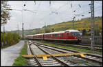 Stuttgarter Rössle galoppiert heim: Am 27.10.2024 fuhr der VT 12 507 Stg als Leerzug von Holzminden nach Ulm.