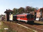 624 620-1/924/624 mit RB 51 Westmnsterland Bahn 12427 Dortmund-Gronau in Ahaus am 7-5-2001. Bild und scan: Date Jan de Vries.