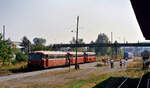 Sonderfahrt eines Uerdinger Schienenbuszugs auf der früheren DB-Bahnstrecke Stuttgart-Rohr -Filderstadt.