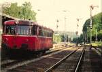 18.Mai 1993 Bahnhof Seckach im Gleis 3 Nt 7612 wartet auf Abfahrt 798 771-6 .Da war Seckach noch selbsständig nach den Ausfsignale noch die Schranke 1995 Rüchbau und eine Strassenbrücke gebaut Lichtsignale Ferngestellt von Neckarelz