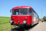 Nachschuss auf 796 702 und 996 726 im Bahnhof Prosselsheim am 11. August 2024. 