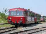 3 Schienenbusse zwei noch in Betrieb im Besitz der Mainschleifenbahn! Aufgenommen im Bahnhof Prosselsheim, 18.08.2009