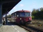 VT 98 der Pfalzbahn am 6.11.05 in Monsheim .
