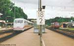 1994 war es noch normal, dass in Pleinfeld ICE von Mnchen nach Hamburg und Schienenbusse nach Gunzenhausen aufeinander trafen. 