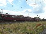 Die Schienenbusgarnitur der Oberhessischen Eisenbahnfreunde aus Gießen.