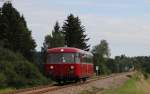 796 625-2 als DPE 68909 (Rottweil-Titisee) bei Zollhaus 20.8.14