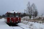 798 307-4 der Wiesentatalbahn zu sehen am 29.12.14 in Mühltroff.