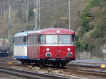 Nach ca. 45min kamen die beiden Schienenbusse von Kalenborn wieder zurück nach Linz gefahren. Im 60min Takt geht es von 10-18 Uhr hoch nach Kalenborn.

Linz am Rhein 02.04.2016