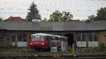 Nach erledigter Arbeit kehren 172 001 und 172 601 als  HafenExpress  zwischen Neustrelitz Hbf und Neustrelitz Hafen + retour ins BW zurück.