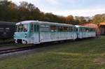 771 007-2 und 771 065-0 stehen am 26.10.2019 abgestellt im Seebad Heringsdorf.