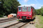 EBS 772 345-4 als DPE 89792 aus Straußfurt, am 17.08.2024 in Sömmerda. Anlässlich dem 150. Geburtstag der Pfefferminzbahn pendelte das Ferkeltaxi mehrmals zwischen Straußfurt und dem Bahnhofsfest des Pfefferminzbahnvereins in Sömmerda.