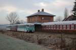 772 367; 972 771; 772 312 als DPE86401 beim Bahnhof Steppach.