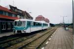 Ferkeltaxe 772 112 im Juni 1998 im damals noch genutzten Bahnhof Neustrelitz-Sd.