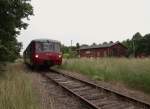 Die Museumsferkel 172 132-3 und 172 171-1 hatten am 28.06.14 eine Sonderfahrt von Chemnitz nach Schleiz-West. Hier sind sie zusehen bei einer Pause in Schleiz.