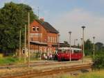 Am 11.07.2015 war das EBS  Ferkeltaxi  772 345 auf Sonderfahrt im Schwarzatal und konnte vor der Abfahrt in Kühnhausen fotografiert werden.