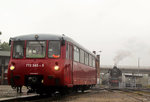 LVT 772 345-5 der Wisentatalbahn war bei 4. Verkehrshistorische Tage in Gera zusehn. Foto 13.9.14