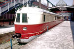 Der frhere Salontriebwagen der DDR 183 252 (ex 137 225/VT 04 103 war nur vorgesehen), noch in rot/beige am 14.07.1985 auf der EJA Nrnberg /zum ersten Mal im Westen).