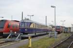 SVT 137 225 der sonst immer auf dem Museumsgleis Nr. 24 im leipzig Hbf steht, Stand zufallig im Bw Leipzig Süd 10.11.2014 (Foto über´n Zaun)