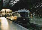 VT 137 der ehemaligen Deutschen Reichsbahn, auf dem Museumsgleis im Leipziger Hbf.