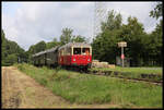 Am 4.8.2024 war endlich nach vielen Jahren der Streckenstilllegung wieder ein Museumszug von Eisenbahn Tradition auf der TWE Strecke von Lengerich nach Bad Laer unterwegs.