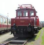 Historische Güterzuglokomotive E 69 03, aufgenommen am 18.
