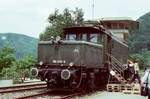 Ellok 194 070-9 (DB) bei einer Lokausstellung vor dem Bahnhof Geislingen (26.06.1983)