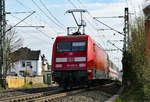 101 129-5 schiebt IC durch Remagen - 16.03.2020