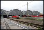 Blick Auf Den Bahnhof Leipzig-Hbf,Mit IC Nach Oldenbug(Oldb) Rechts RE Kommend Von Hof-Hbf.11.08.07