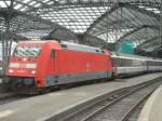 BR 101 097-4 mit EuroCity 6 aus Chur nach Hamburg-Altona im Bahnhof Kln Hbf. 27.08.07