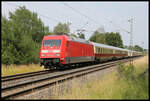 Am 18.06.2023 kehrte 101001 mit dem AKE Rheingold nach Koblenz zurück. Um 16.06 Uhr kam der Zug über die Rollbahn durch Hasbergen.