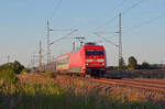 Im letzten Licht des 24.06.24 rollte 101 107 mit dem NJ 424 nach Brüssel/Paris durch Gräfenhainichen Richtung Halle(S).