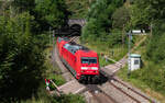 101 127 und 101 002 als Tfzf 77922 (Basel Bad Bf - Singen) bei Nußbach 9.8.24