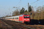 101 118 rauscht mit dem IC2311 aus Westerland durch Angermund Richtung Düsseldorf.

Angermund 02.03.2025