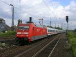 101 135-2 mit IC 434 von Norddeich Mole nach Luxembourg erreicht   Gelsenkirchen Hbf.(20.08.08)