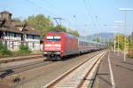 101 051 mit IC 2378 am 20.9.2008 bei der Ausfahrt aus Kreiensen