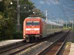 101-063 mit IC518 am 9.8.2009 in Oberndorf in Tirol