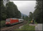 Nachdem die 101 072 (9180 6101 072-7 D-DB) den EC 88 (ID 324463) nach Mnchen gebracht hat, ist sie nun mit dem EC 189, Mnchen Hbf - Innsbruck Hbf auf dem Weg in die Tiroler Landeshauptstadt.
