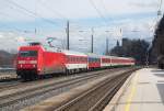 101 013-1 mit CNL 1383  Hans Christian Andersen  Kopenhagen/Moskau - Innsbruck Hbf, am 26.03.2010 in Brixlegg