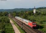 IC 2105 (Basel SBB-Stuttgart Hbf) mit Schublok 101 116-2 bei Denzlingen 25.5.10